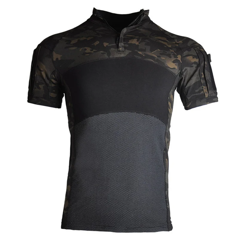 

Summer Tactical Hiking T-Shirts Outdoor Quick Drying Breathable Short Sleeve Camping Trekking Hunting T-shirt Multicam Shirts