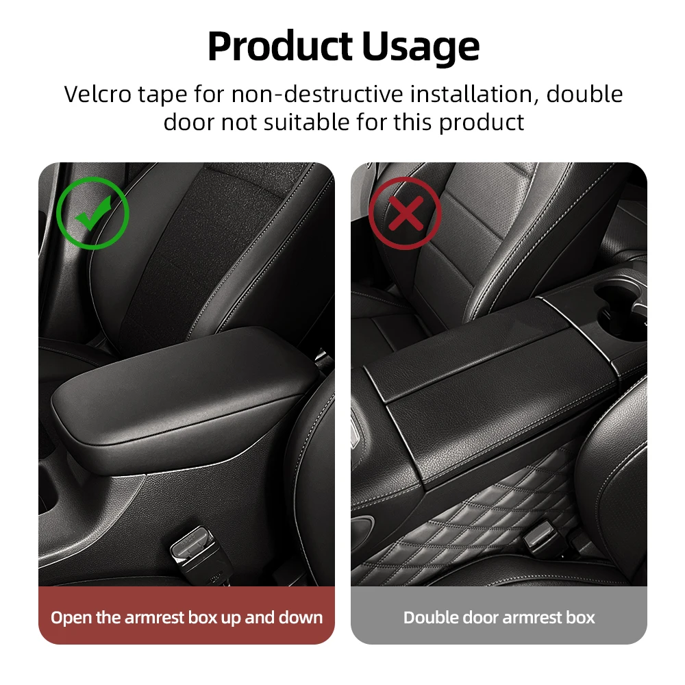 Car Storage Box Multifunctional Car Armrest Box Storage Box Center Console Tissue Box Water Cup Holder Middle Storage Rack