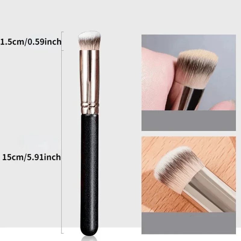 Foundation Concealer Brush, Premium Contour Blusher Brushes, Flawless Under Eye Dense Face Makeup Brush for Blending