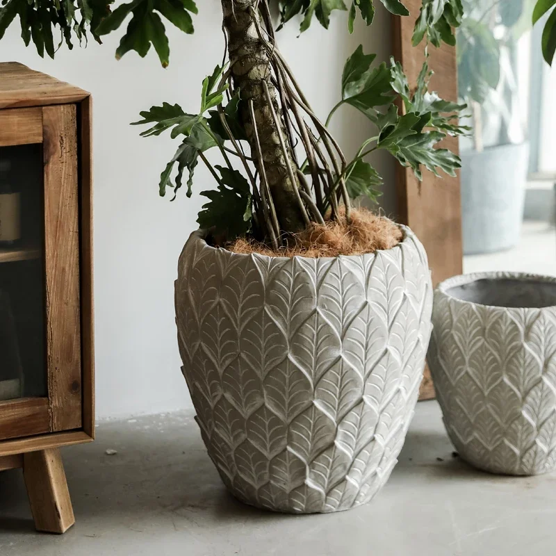 

Design Nordic Style Flower Pots Balcony Courtyard Hydroponics Plants Flower Pot Beautiful Garden Ornaments Outdoor Supplies FYFP