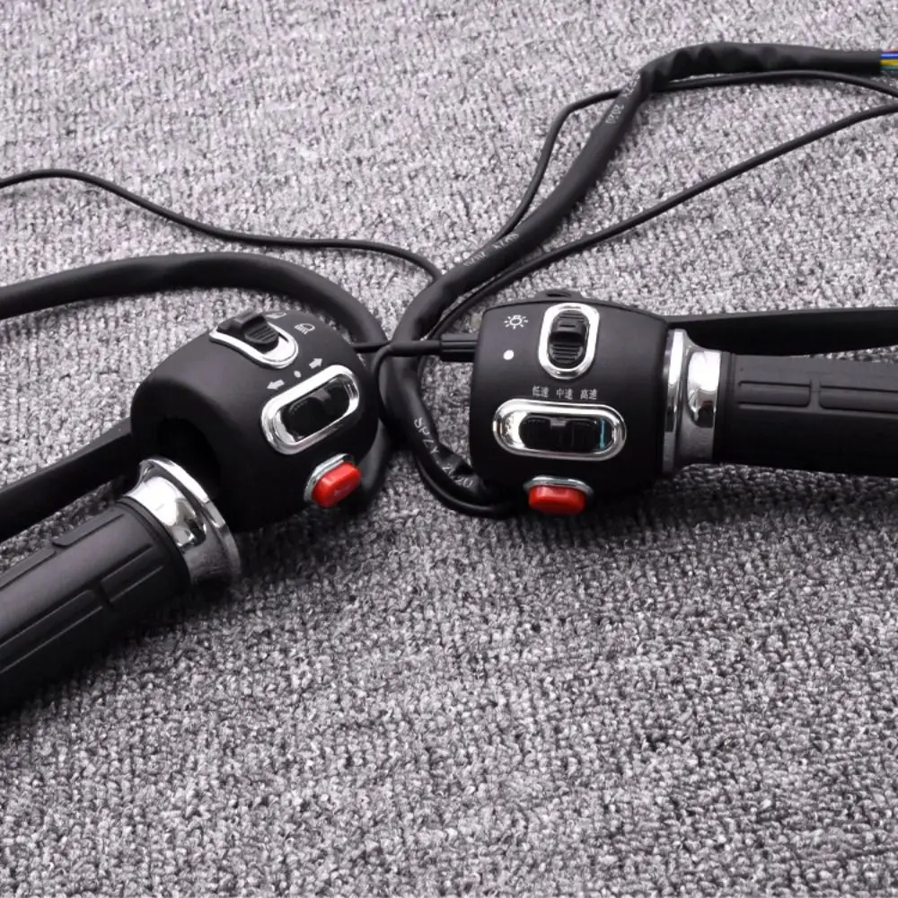 

С звуковым сигналом, переключатель на руле электромобиля, регулировка скорости, универсальная комбинированная кнопка переключения, черная