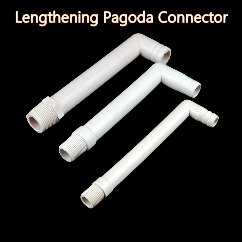 Aquarium Fish Tank Connector Pipe Tubing Hose Fitting Garden Watering Joints Lengthening Pagoda Elbow 1-10PCS 1/2'' 3/4''