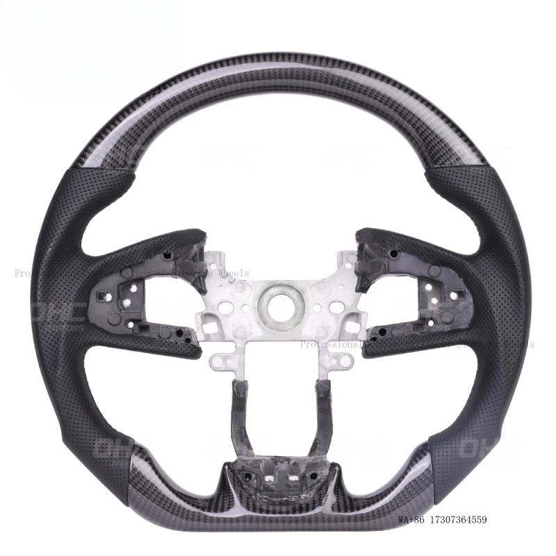 Suitable for 2015-2021 Honda Civic 10th generation carbon fiber steering wheel car modification customization civic