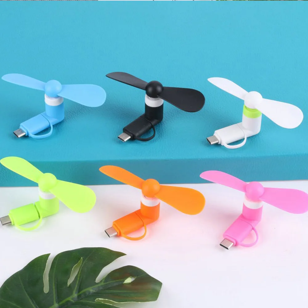 Portable Mini Micro USB Fan For Mobile Phone Power Bank Fan Type C Cool Gadgets Cooling Fans For Macbook Pro Cell Phone Android
