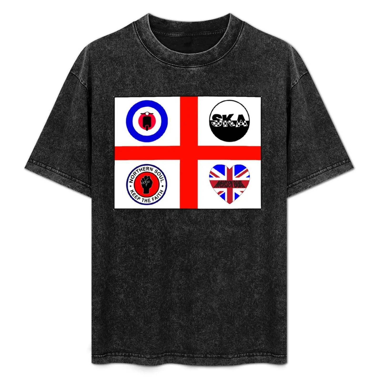 

Brit music (60s and 70s) T-Shirt Street Style Casual Tee Shirt