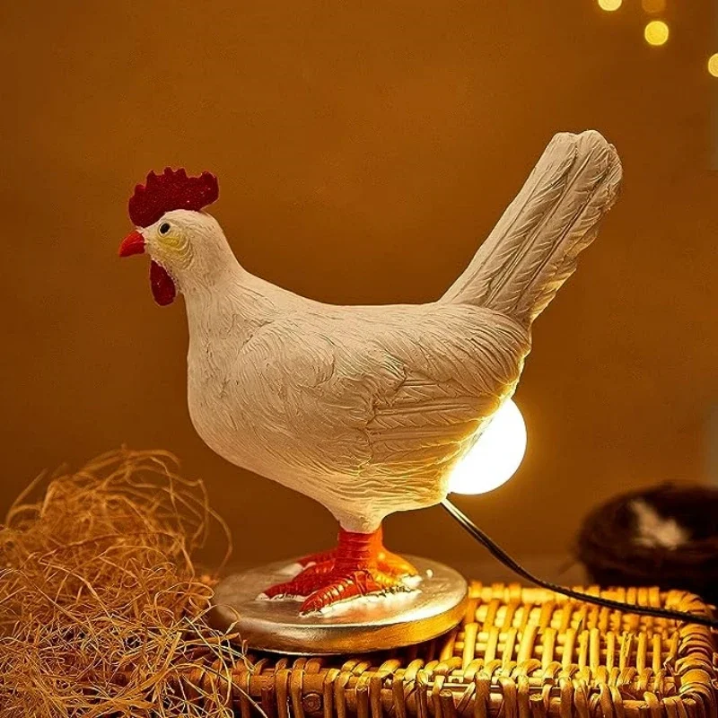 

Decorative Night Lights Simulated Animal Funny Easter Home Decor Party Carnival Chicken Lamp Chick Night Light Ornaments Regalos