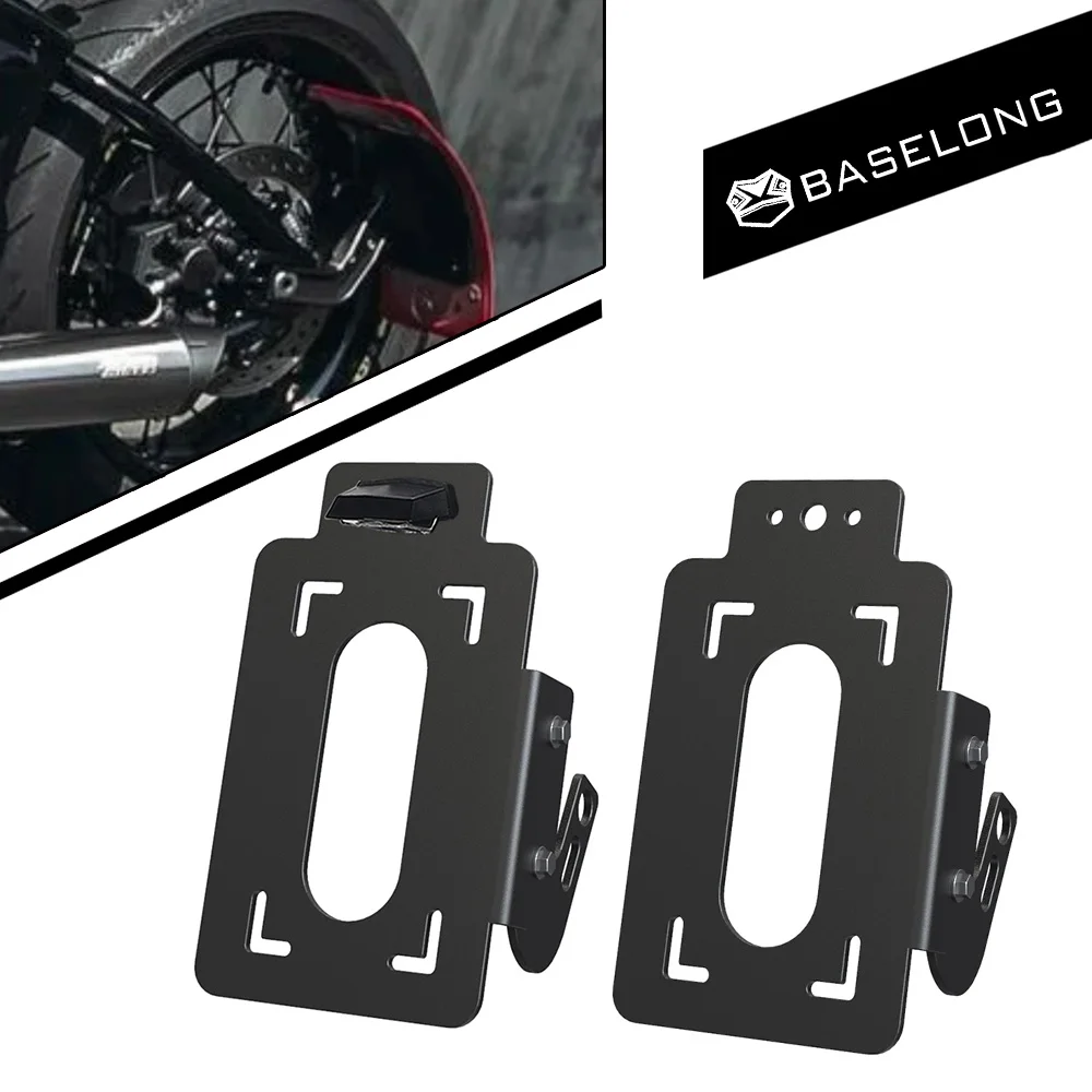 

FOR Bonneville Speed Twin 1200 2019-2024 Motorbike SIDE AXLE MOUNT LICENSE PLATE BRACKET Bonneville Bobber STREET TWIN 2016-2024