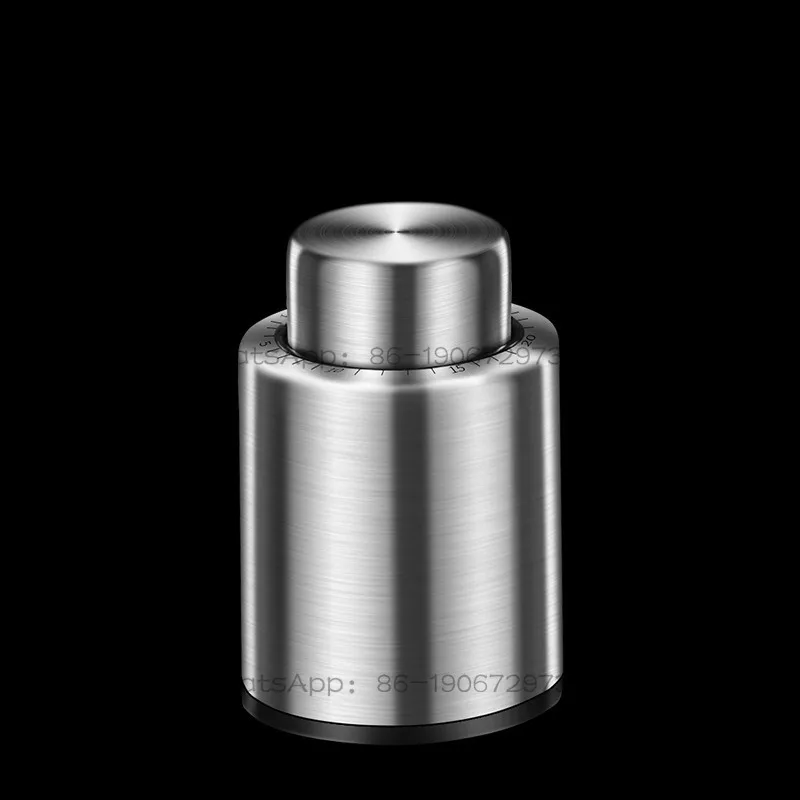 Press The Vacuum Wine Cork To Remind The Fresh Wine Cork.