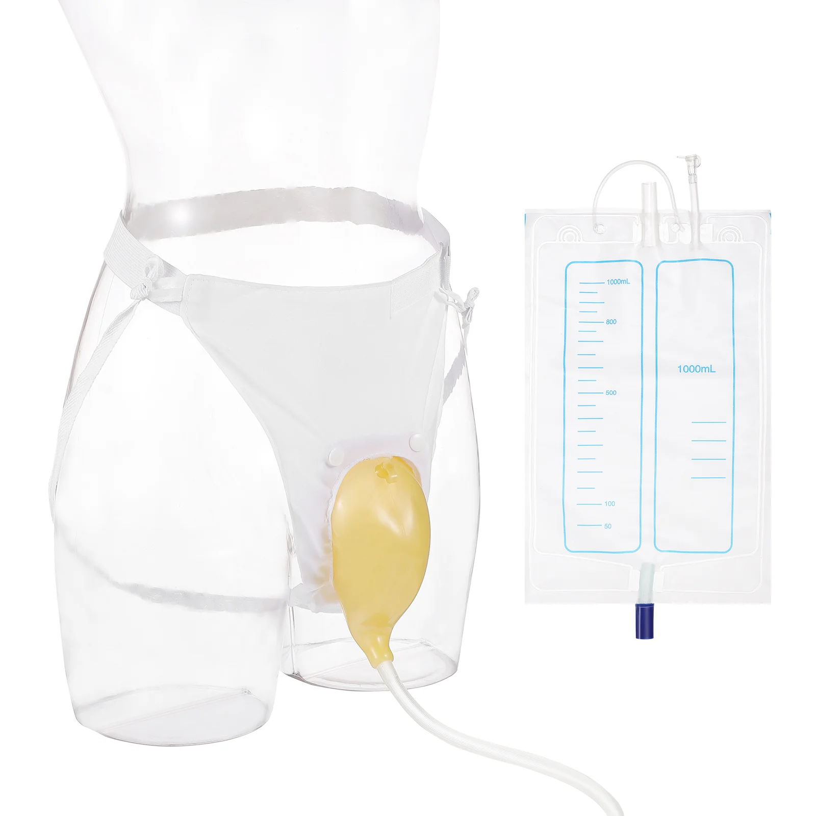 

Female Urinary Bag Collection for Ladies Medical Urinal Bags Drain Anti-reflux
