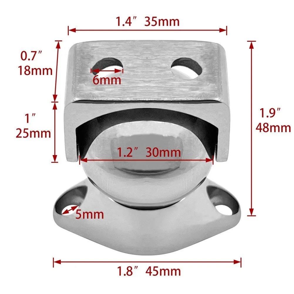 Marine Grade 316 Stainless Steel Door Stop Catch For RV Yacht Boat Cabin Wall Protector Hardware Accessory