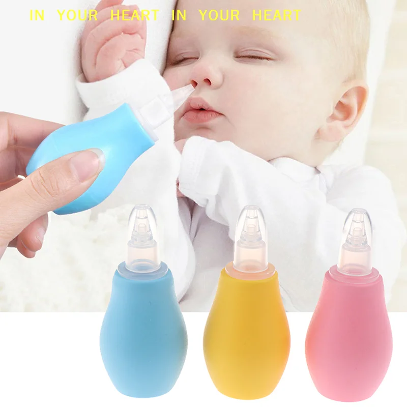 X1PC Silicone Baby Safety Nose Cleaner Vacuum Suction Children Nasal Aspirator Baby Care Diagnostic-tool Vacuum Sucker