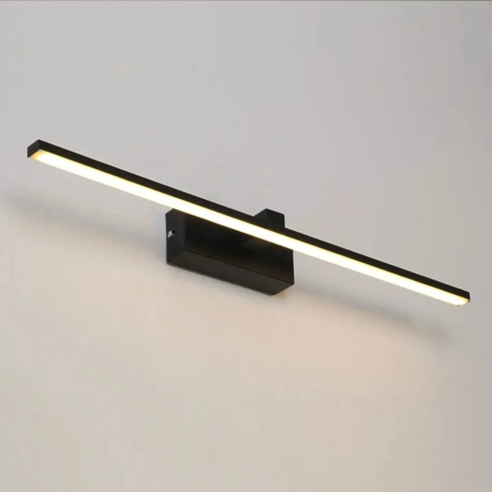 JOYINLED 40CM Black LED Mirror Front Lamp Modern Bathroom Vanity Light Warm White 3000K AC90-260V for Mirror Cabinet Makeup view 4