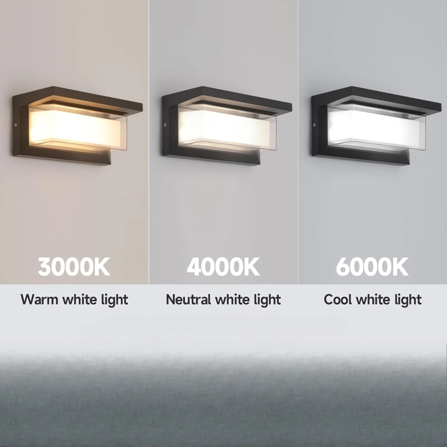 24W LED Outdoor Wall Lights Exterior/Interior Sconces Lights 2100LM IP65 Waterproof Fixtures Aluminum Wall Lights Compatible