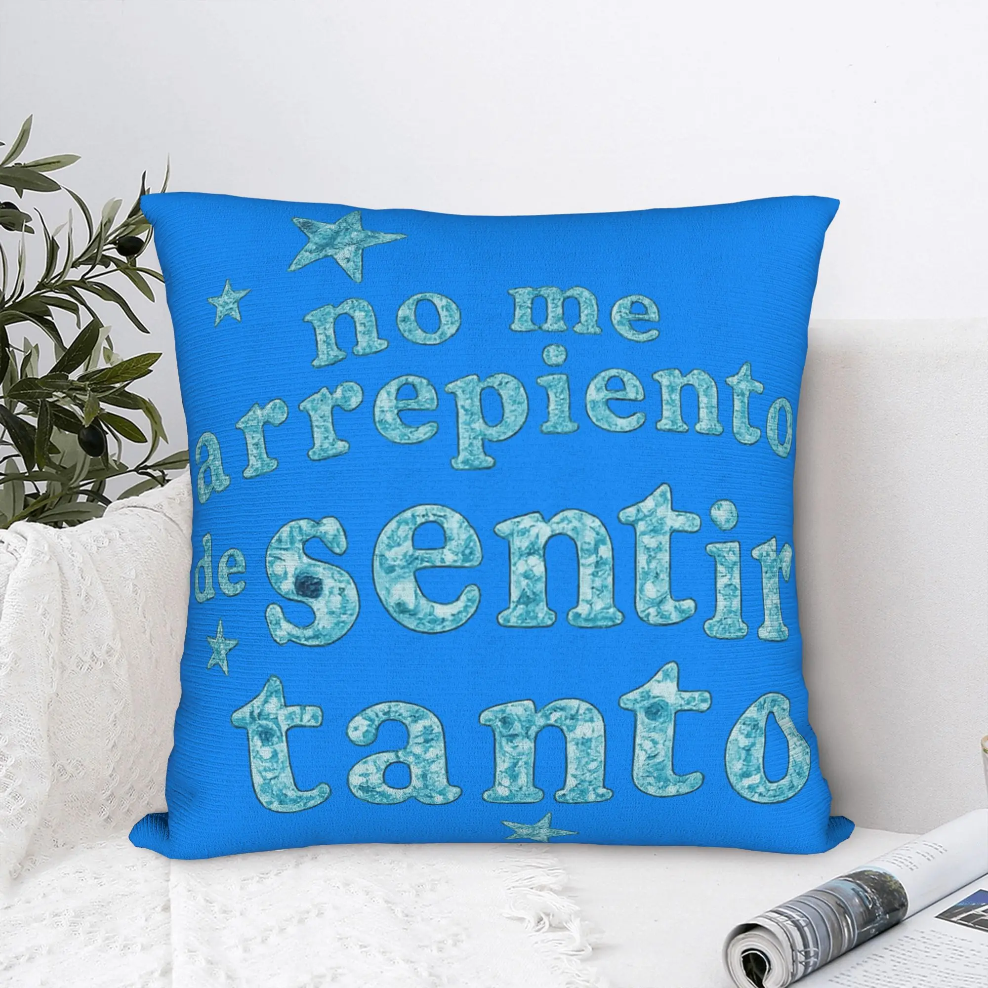 Karol G I don't regret feeling so much Pillow Case no me arrepiento de sentir tanto Cushion Covers Custom Decor Pillowcase