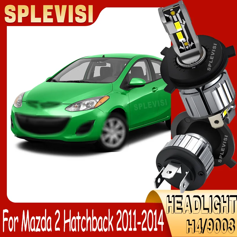 

Easy Fit Reliable Night Driving Dustproof Night Safety High-Quality h4 LED Headlight For Mazda 2 Hatchback 2011 2012 2013 2014