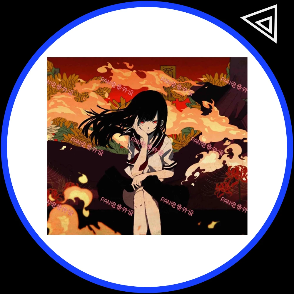 

Коврик для мыши PAN Esports Hell Girl Japanese Painter, реплика, из стекла, гладкий, скоростной, с покрытием-праймером, для ПК-аксессуаров