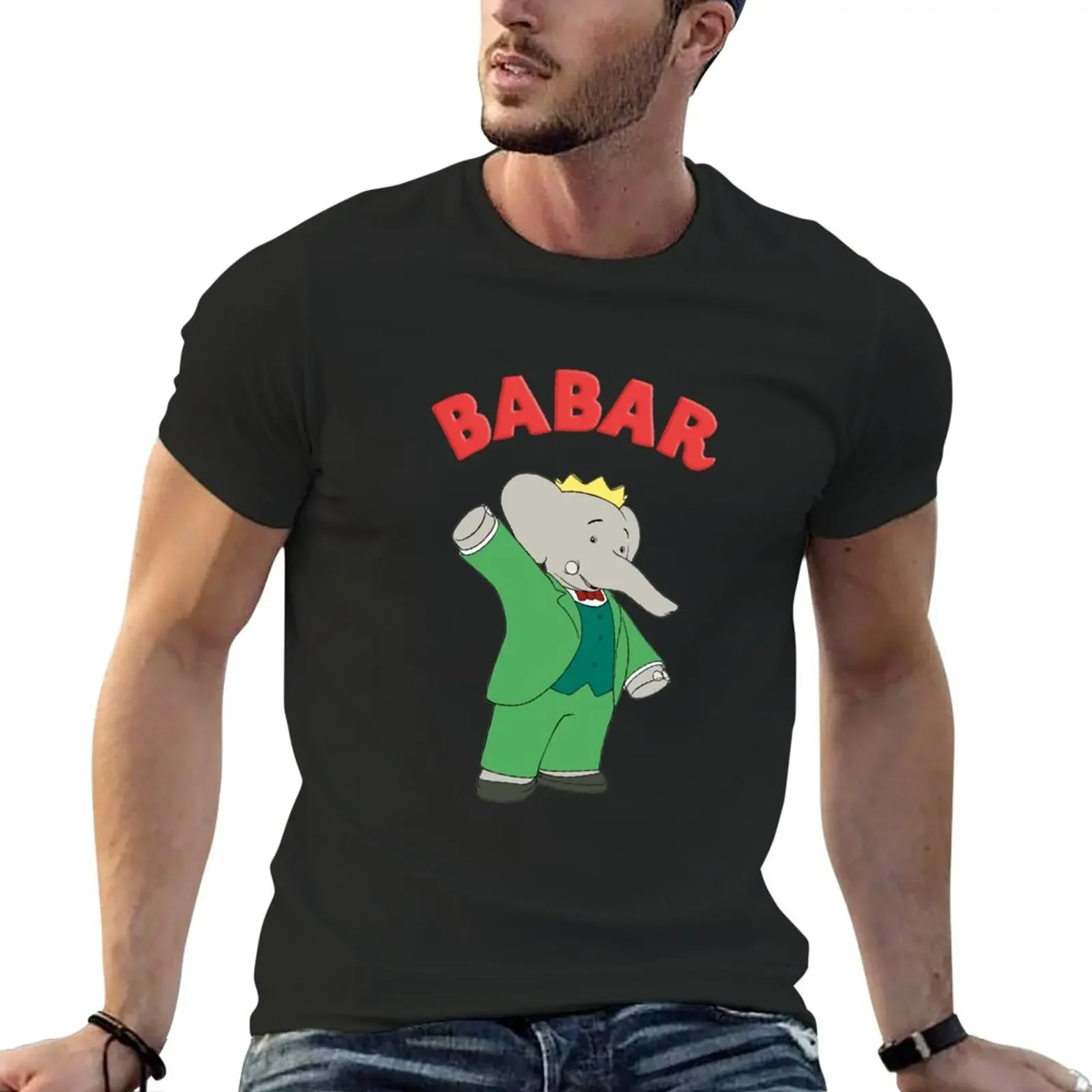 Babar T-Shirt boys whites plus sizes fruit of the loom mens t shirts