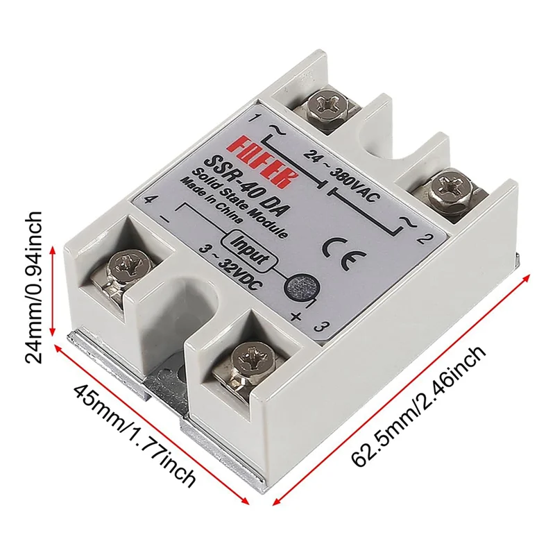 

ПИД-регулятор температуры REX-C100 Комплект термостата Высокое напряжение от 100 АКВ до 240 АКВ + реле SSR 40DA + K Probe-A57X