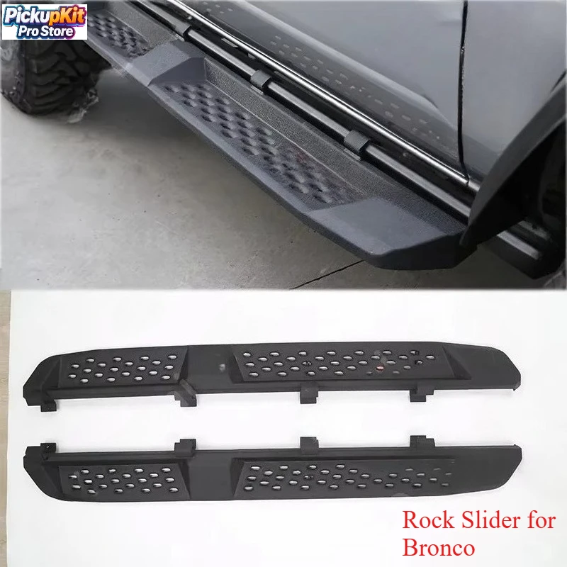 

New Arrival High‑Quality Steel Raptor Style Rock Slider Running Board for Bronco 2021 2022 2023