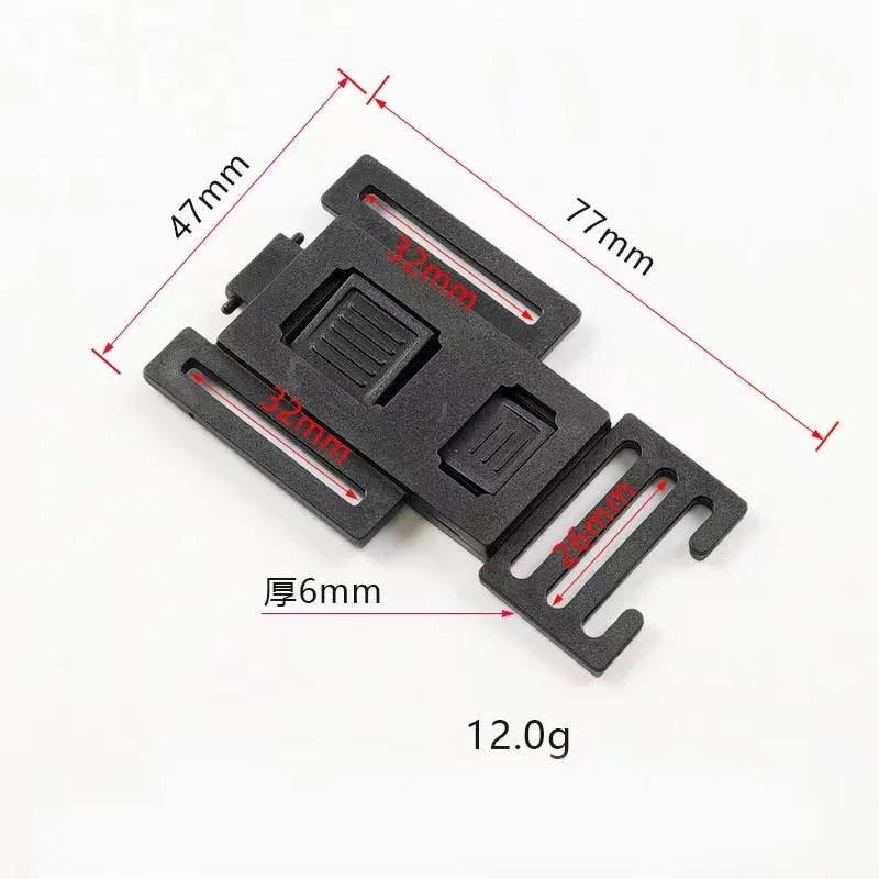 Three 3 Way Multi Point Side Quick Release Buckle Clip Strap Cord Belt Bag