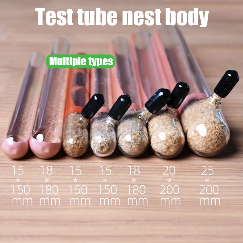Various Sizes Ant Farm House Bamboo Test Tube Ant Nest Plaster Tube for Ant House Gypsum Pet Anthill Workshop Villa Queen Home