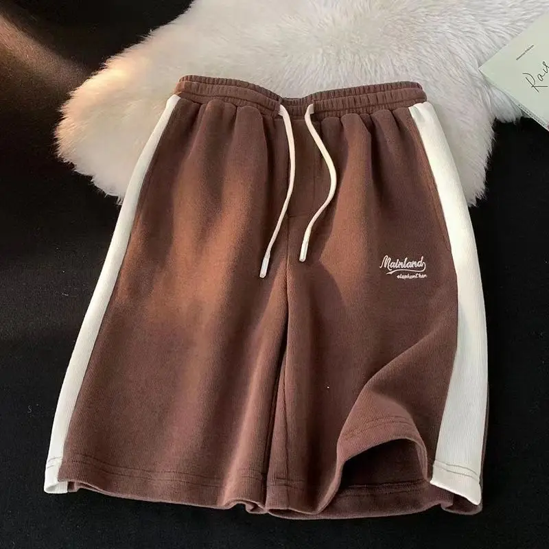

Large Size 300 Catties Fat Mm Summer American Retro Casual Shorts Women Loose Versatile Trendy Sports Centre Pants Men