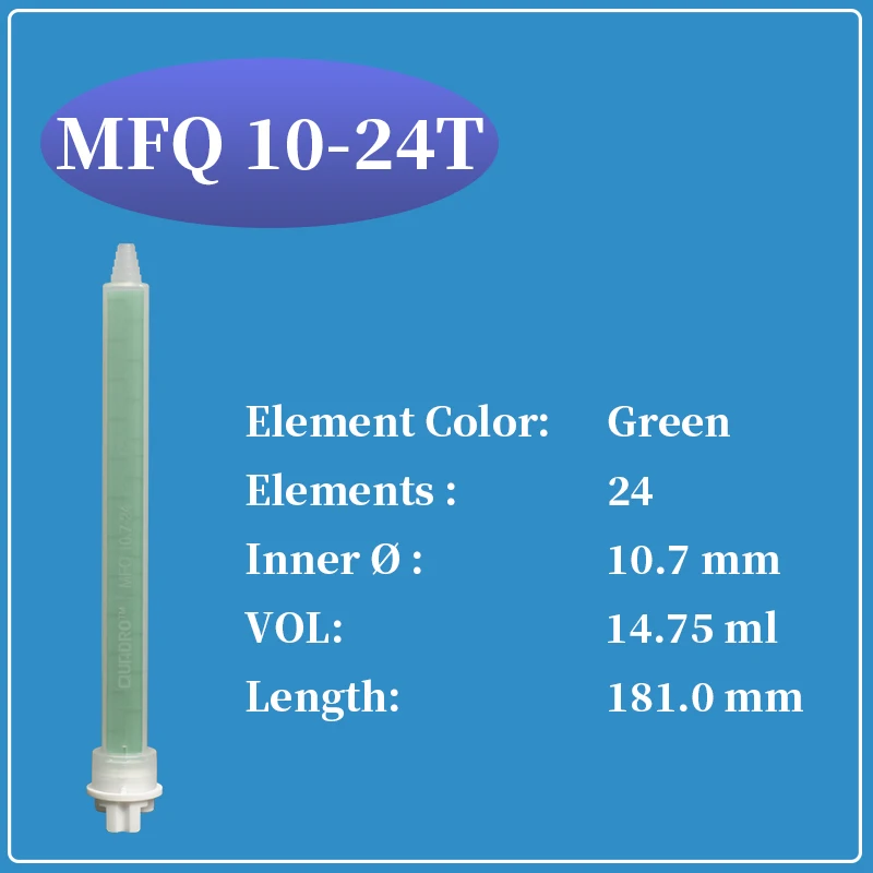 

MFQ 10-24T MIXPAC SULZER QUADRO Mixer 200ml /400ml 1:1/2:1 AB Glue Mixer 50pcs