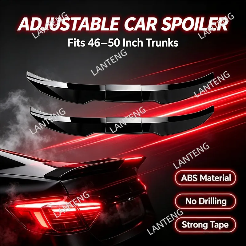 Car Rear Trunk Spoiler Wing Duckbill Body Kit For K-ia Stinger GT 2018-2023 Tail Deflector Splitter Boot Wing Lip BLACK