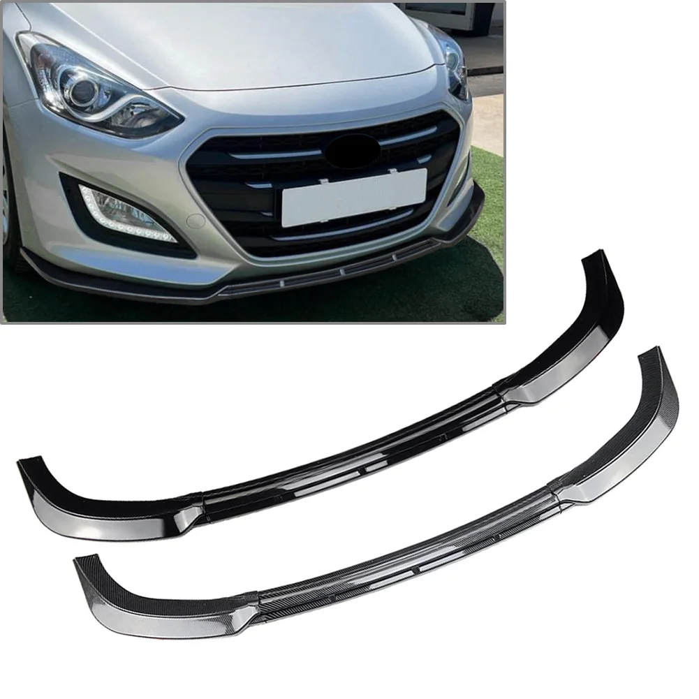 

3Pcs/Set Car Front Bumper Lip Splitter Spoiler Body Kit Accessories For Hyundai i30 MK2 MK2.5 2012 2013 2014 2015 2016 2017