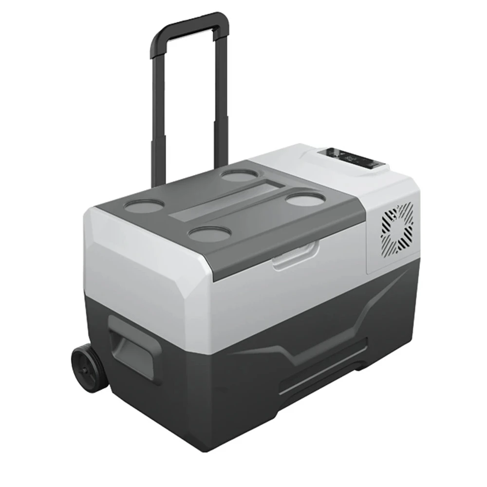 Car Refrigerator 12V Car Refrigerator Portable Freezer 30L Dual Zone Portable Compressor with Wheels