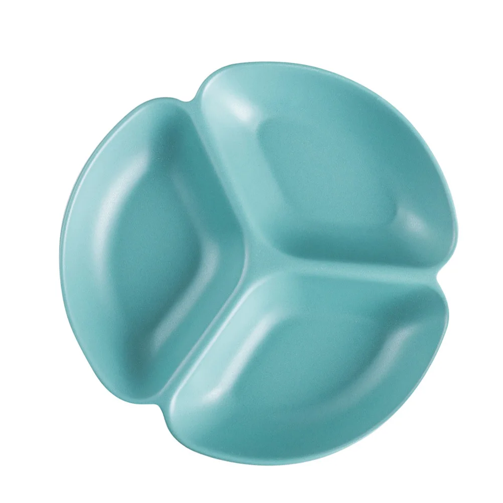 1 قطعة طبق مقسم من السيراميك الفاكهة وجبة خفيفة المقبلات صينية حواف ناعمة سهلة التنظيف صديقة للبيئة الخزف