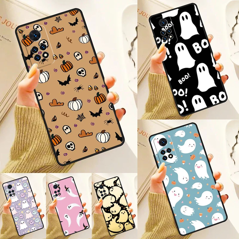 BOO Halloween Ghosts Case For Samsung Galaxy S24 Plus S23 S20 S21FE Lite S22 Ultra Note 20 S8 S9 S10 Phone Coque