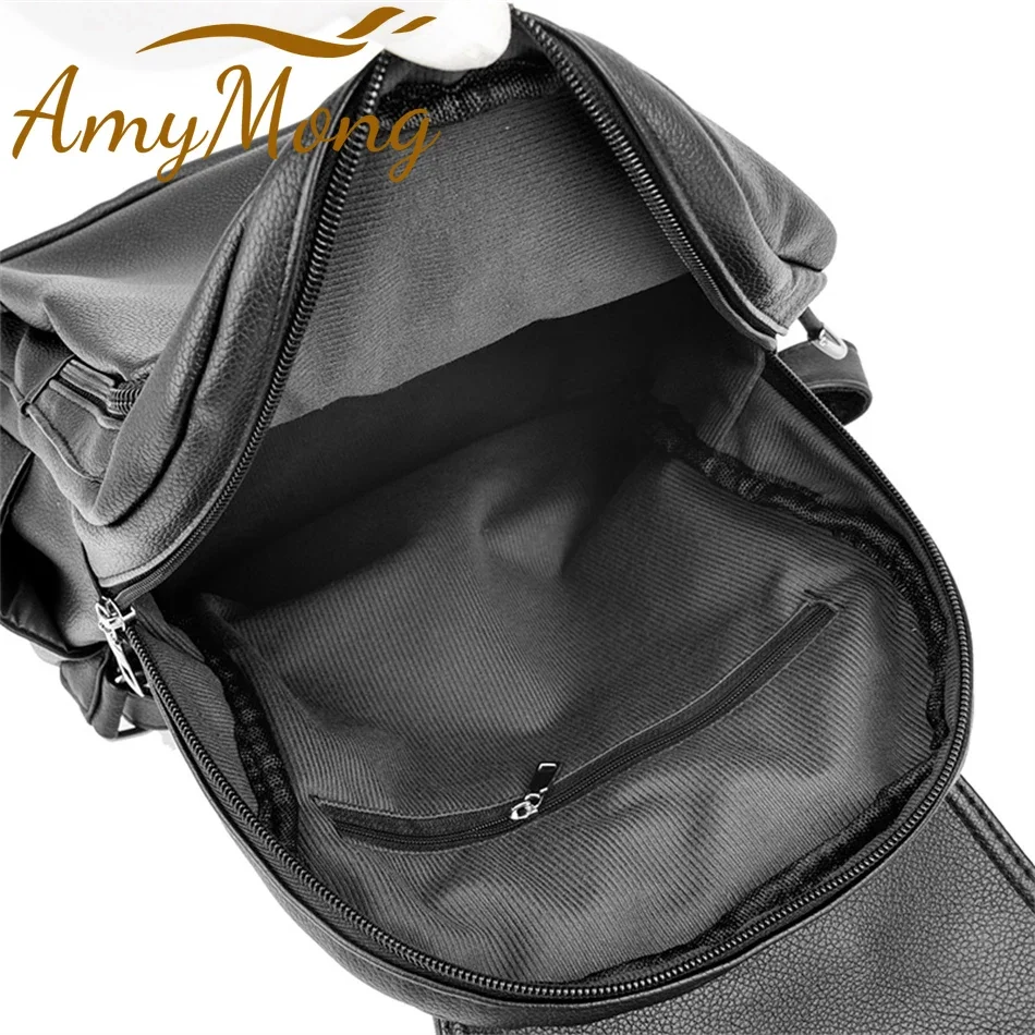 Zaini da donna di grande capacità Borse in pelle di alta qualità Zaino da viaggio classico da donna Zaino da viaggio Lady Bookbag Zaino Mochila