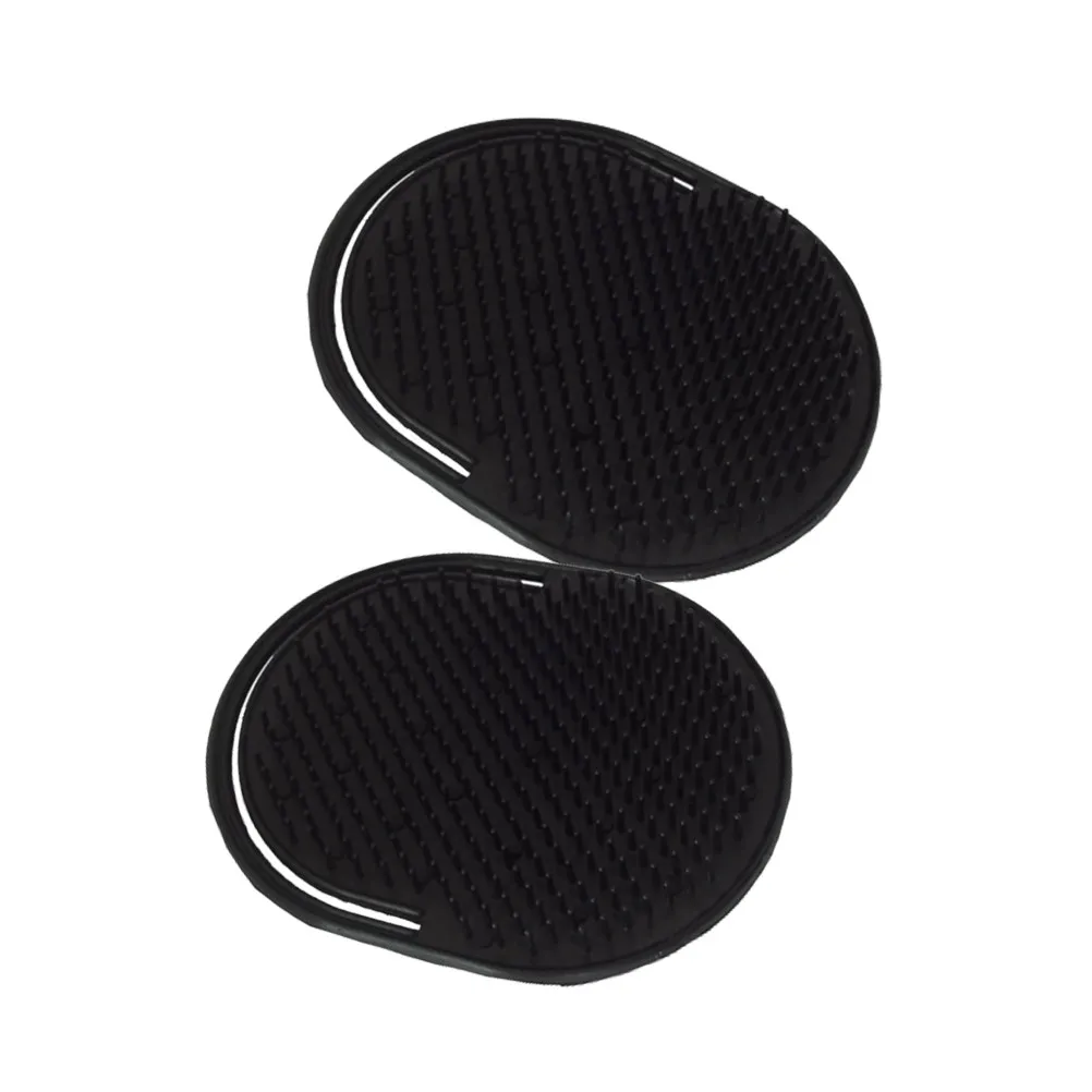 8Pcs Hair Brush Portable Small Grip Massage Scalp Cleaner Soft Skin Friendly Plastic Hair Massage Comb for Shampoo