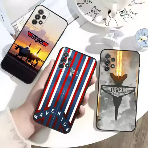 T-Top Gun M-Maverick Phone Case For Samsung S25,S24,S21,S22,S23,S30,Ultra,S20,Plus,Fe,Lite,Note,10 Black Soft Shell