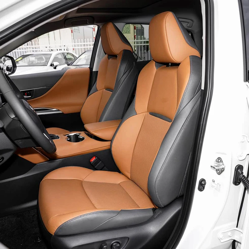 Custom Fit Car Accessories Seat Covers 5 Seats Leather for Toyota Venza LE XLE Limited Nightshade Edition