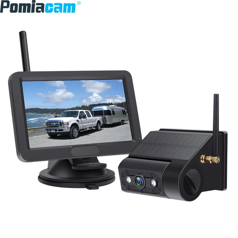 

Магнитная солнечная энергия, беспроводная камера заднего вида, изображение автомобильной камеры заднего вида, полный комплект зарядки, дисплей слепых зон заднего вида