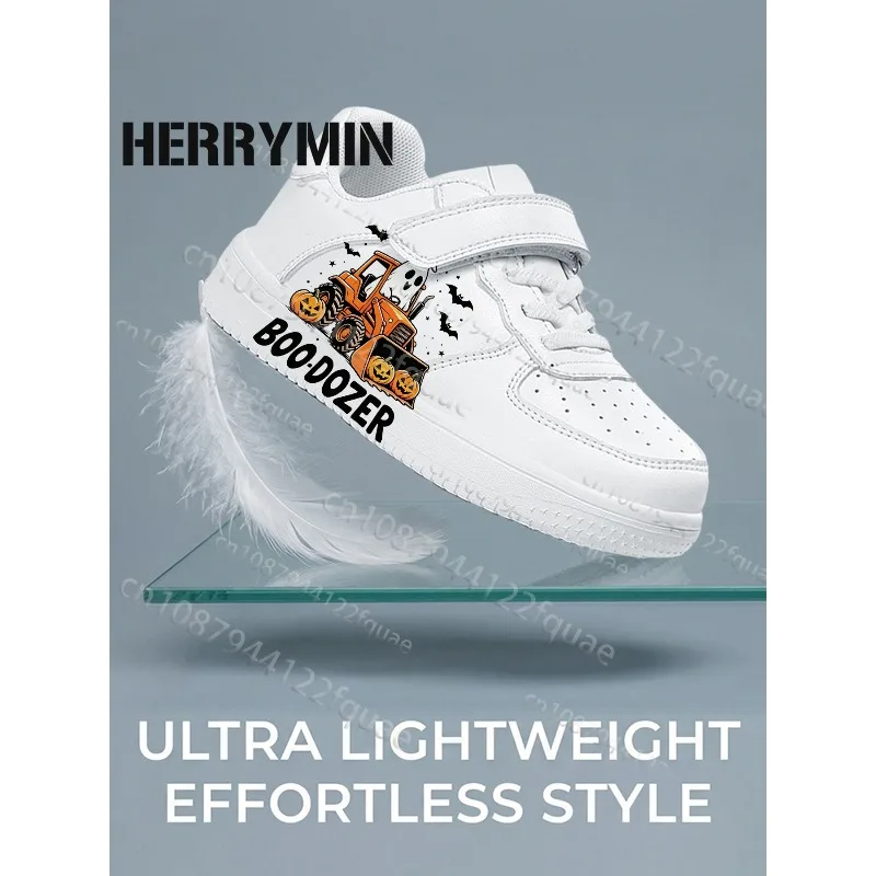 New Hot Halloween Boys Girls Parent Child Shoes Woman Minimalist Soft Sole Lace Up Children's Trainers Suitable Holiday Gift