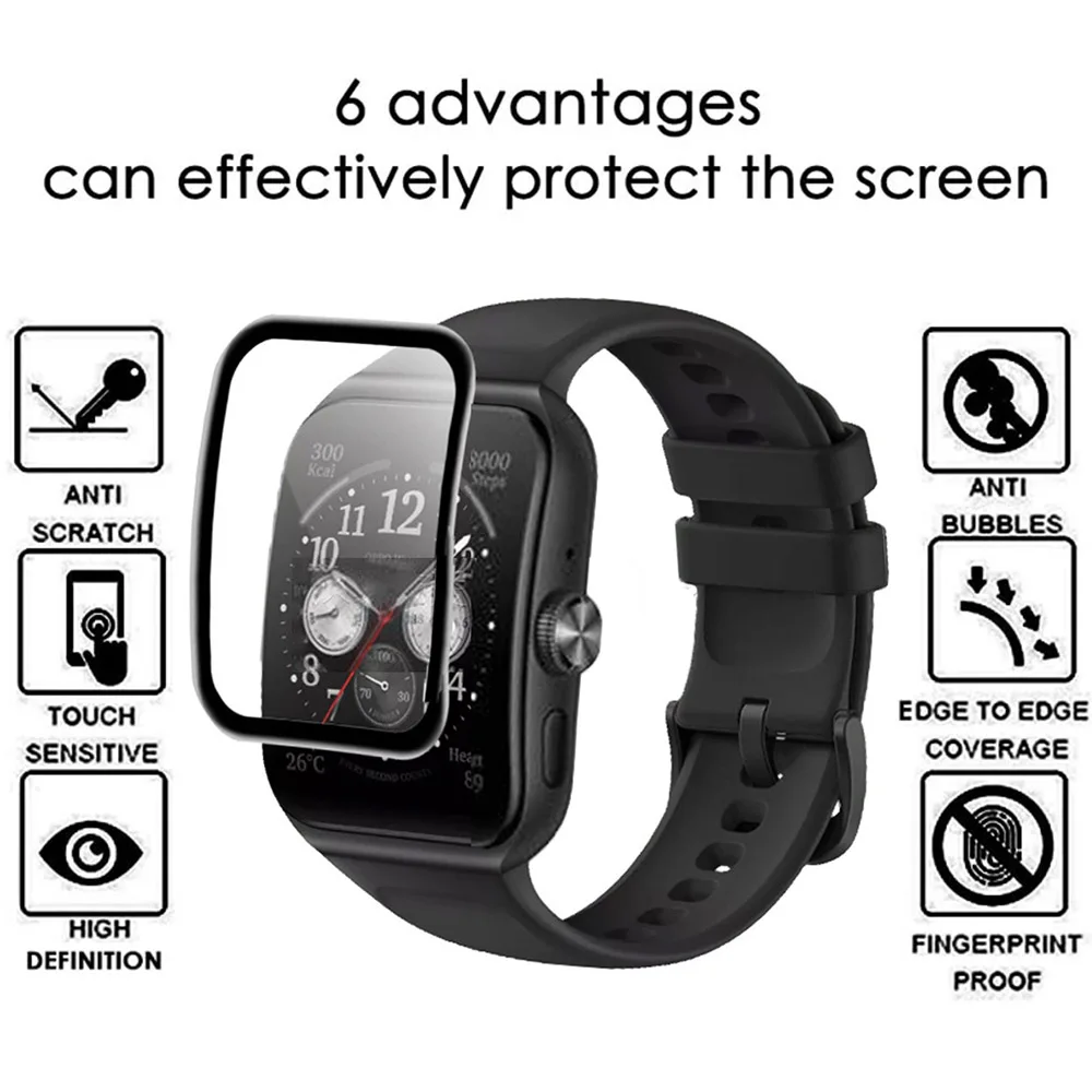 1/3/5pcs Watch Film For Oppo Watch 3pro 3D Composite Curved Screen Protective Film Protector Watch Accessories