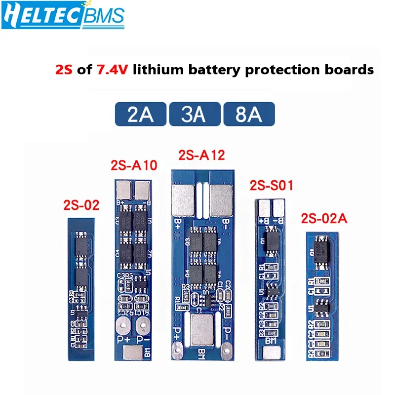 BMS 2S 18650 lithium battery pack protection board 7.4V8.4V8A polymer battery anti overcharge and over discharge