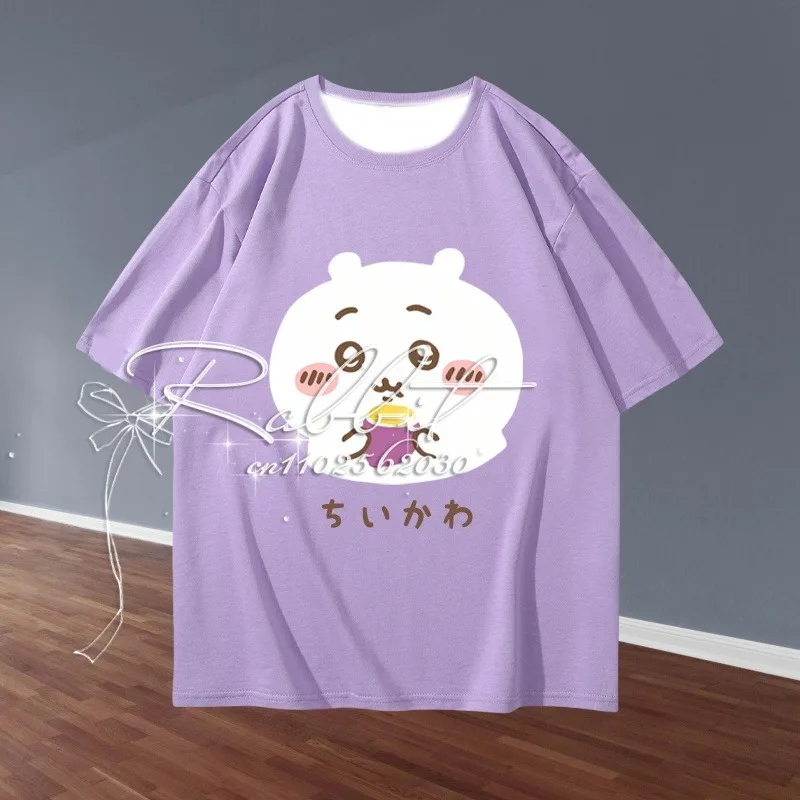 

25/26 New Summer Kawaii 3D Printed Casual Loose T-shirt for Men and Women Couple Parent Child Cartoon Usaqi Fashion T-shirt