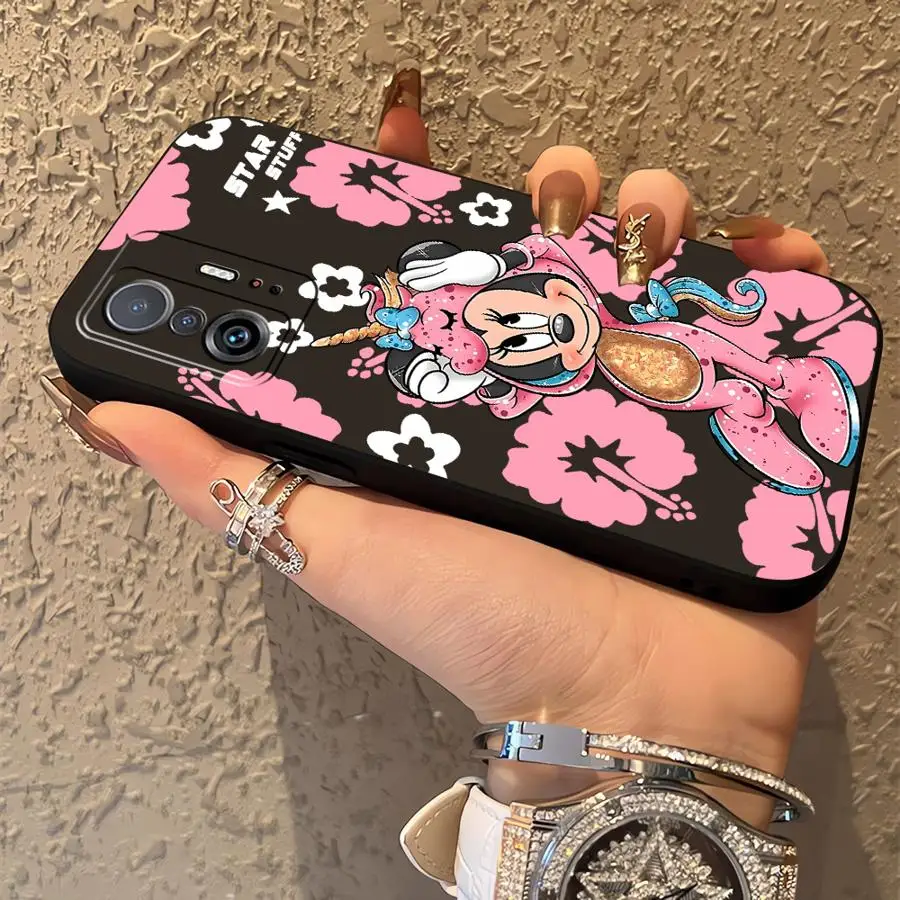 حافظة ميكي ميني ديزني لهاتف شاومي Mi 11 12 13 Lite 13 14 15 Pro 10T 11T 12T Pro 12X غطاء هاتف ناعم أسود #3