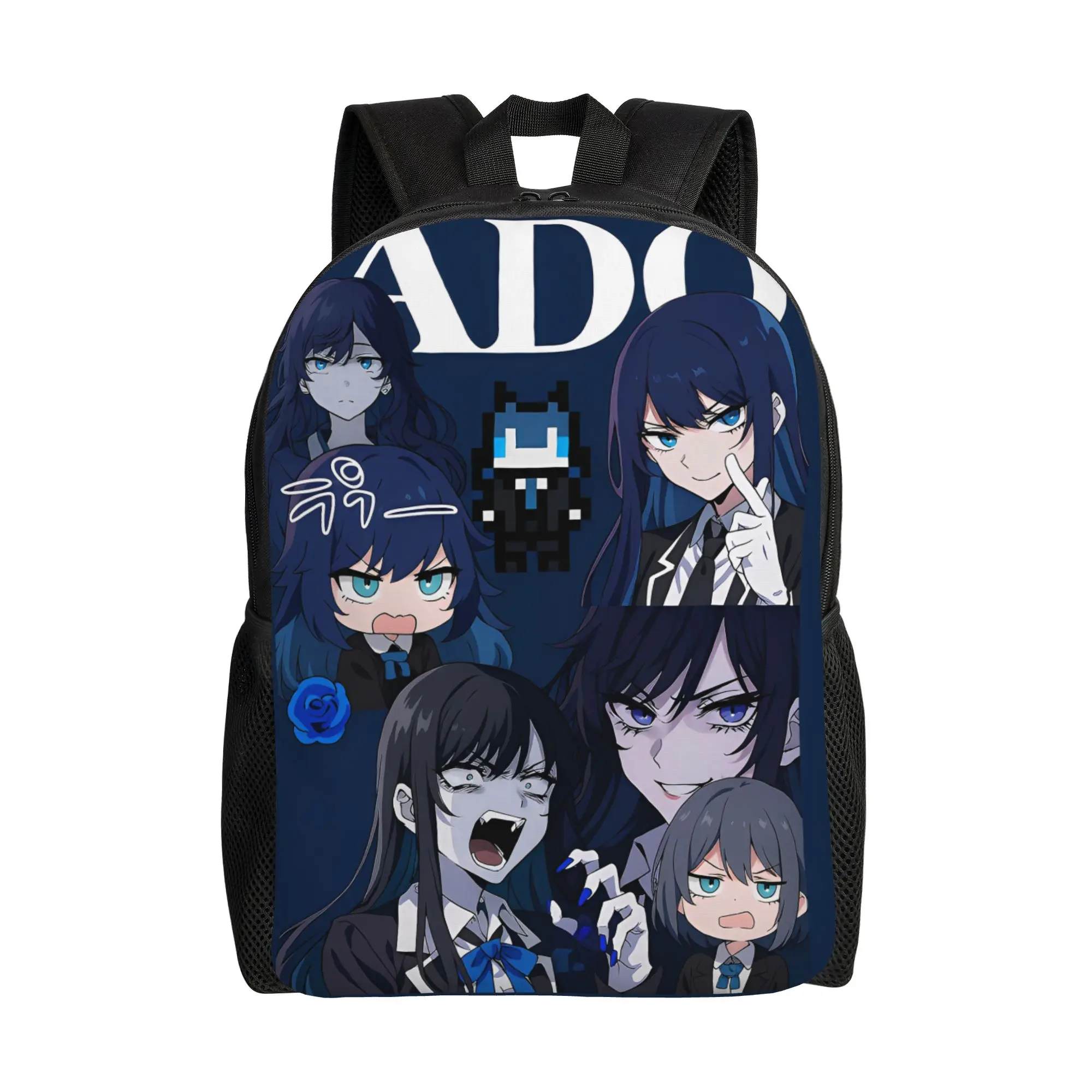 

Рюкзак Ado Hibana World Tour для мужчин и женщин, модный студенческий рюкзак для походов и путешествий, сумка через плечо для колледжа, прочная, в стиле аниме и музыки