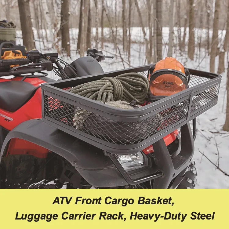 ATV Basket Cargo Truck Storage Basket Universal UTV Rear Rack Carrier