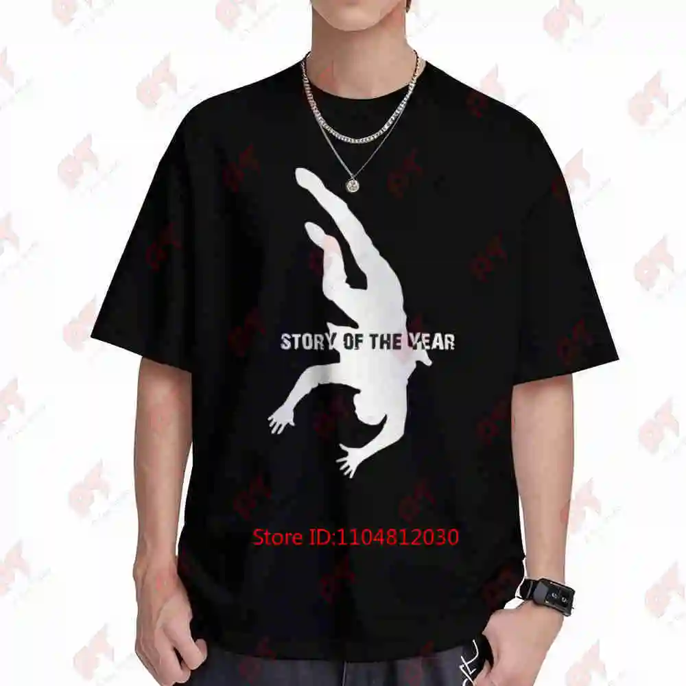 Story Of The Year Guy Falling Post Hardcore Emo Band Short Sleeve Tee 100% Cotton T-Shirt