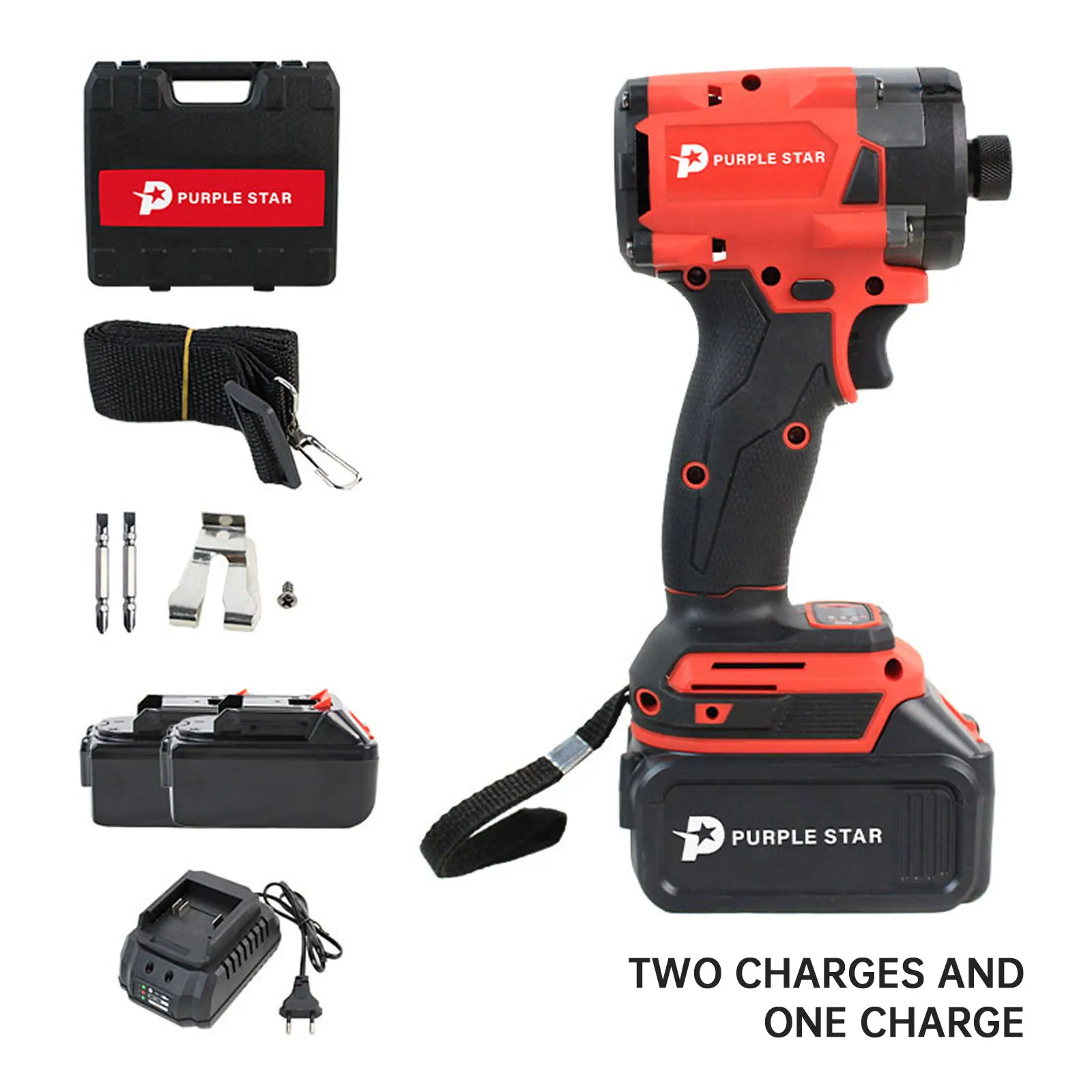 Brushless Cordless Electric Wrench 1/2 Car Truck Repair Screwdriver Impact Drill Rechargable 18V Battery Power Tools