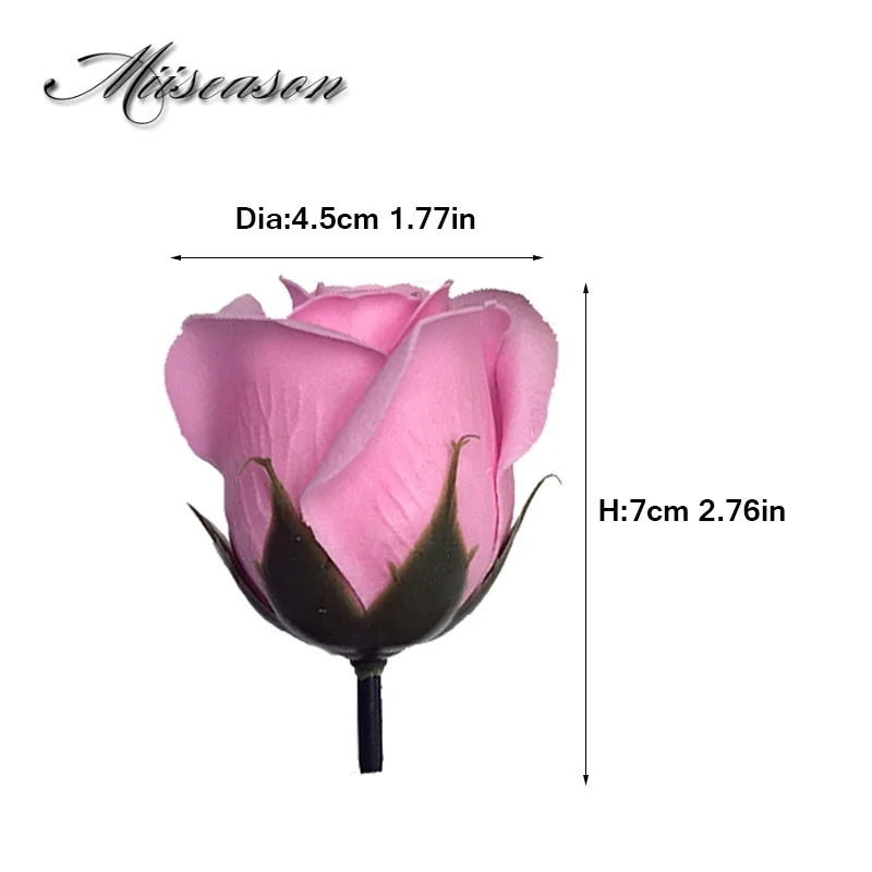 New Dia 4.5cm Cheap Soap Rose Heads beauty Wedding Valentine's Day Gift Wedding Bouquet Home Decoration Hand Flower Art 26 color