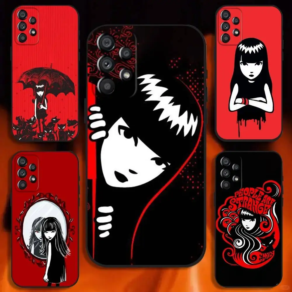 

Comics Emily The Strange Phone Case For Samsung Galaxy A20,A21s,A22,A31,A32,A52,A53,A72,73,A80 Soft Black Cover