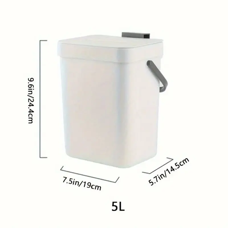 سلة مهملات موفرة للمساحة، سلة مهملات صديقة للبيئة للمطبخ والمكتب، لا حاجة للكهرباء