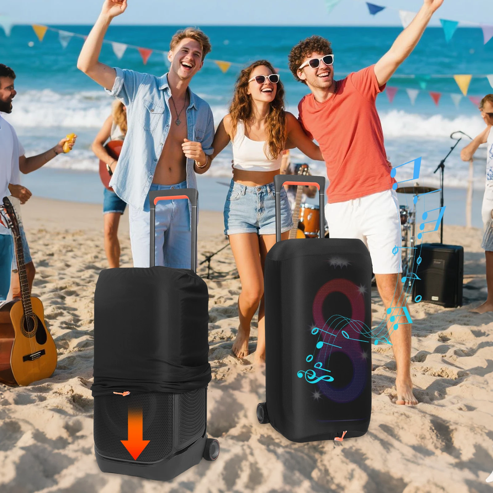 Portable Speaker Dust Cover for JBL PARTYBOX 310/320/120/520/710/720/1000/Ultimates/Encore2 Speaker Protective Storage Sleeve ﻿ view 2